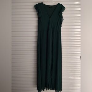 Soieblu Dark Green Maxi Dress